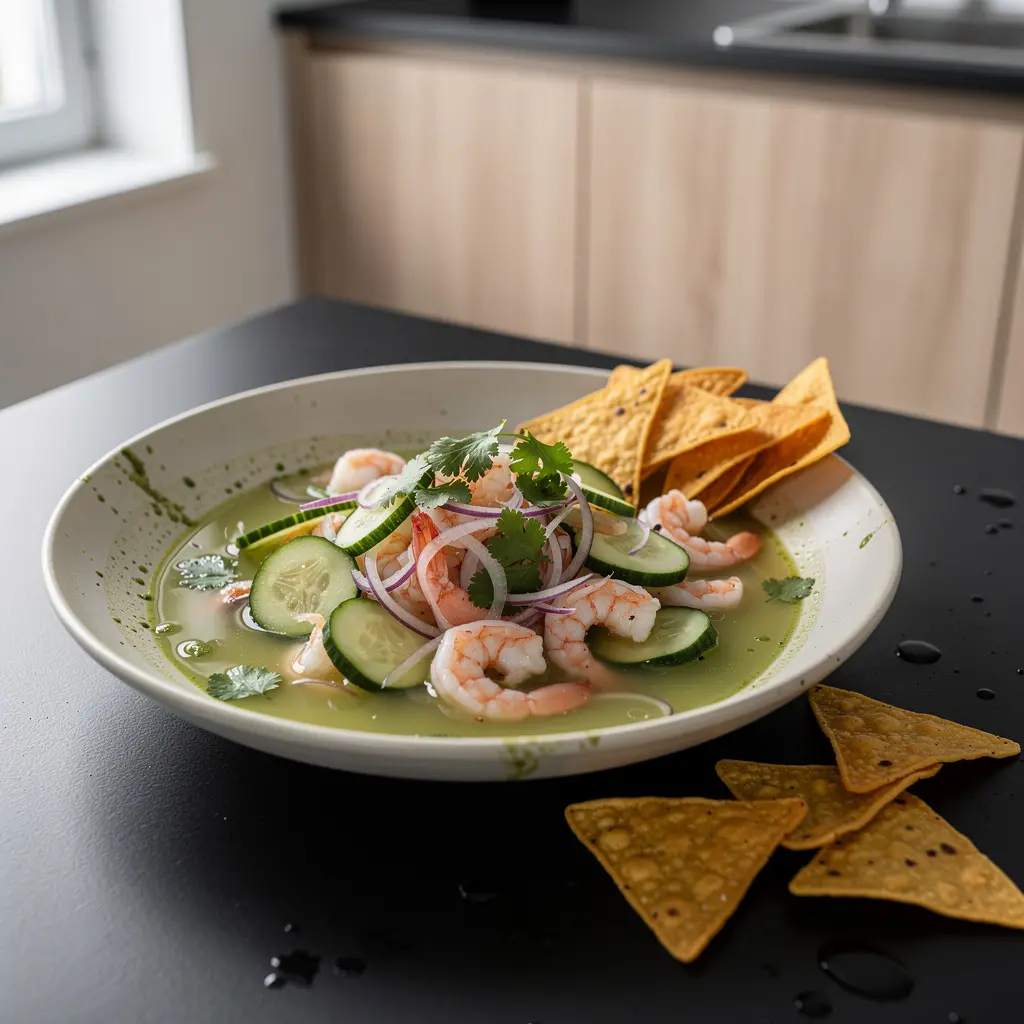 Aguachile Verde with Shrimp