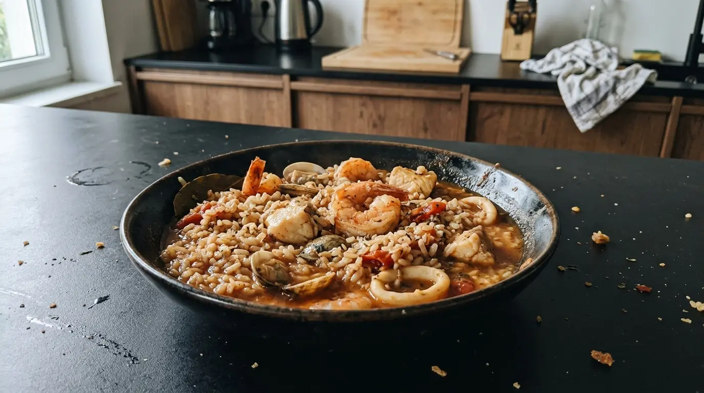 Arroz a la tumbada – ryż z owocami morza po meksykańsku