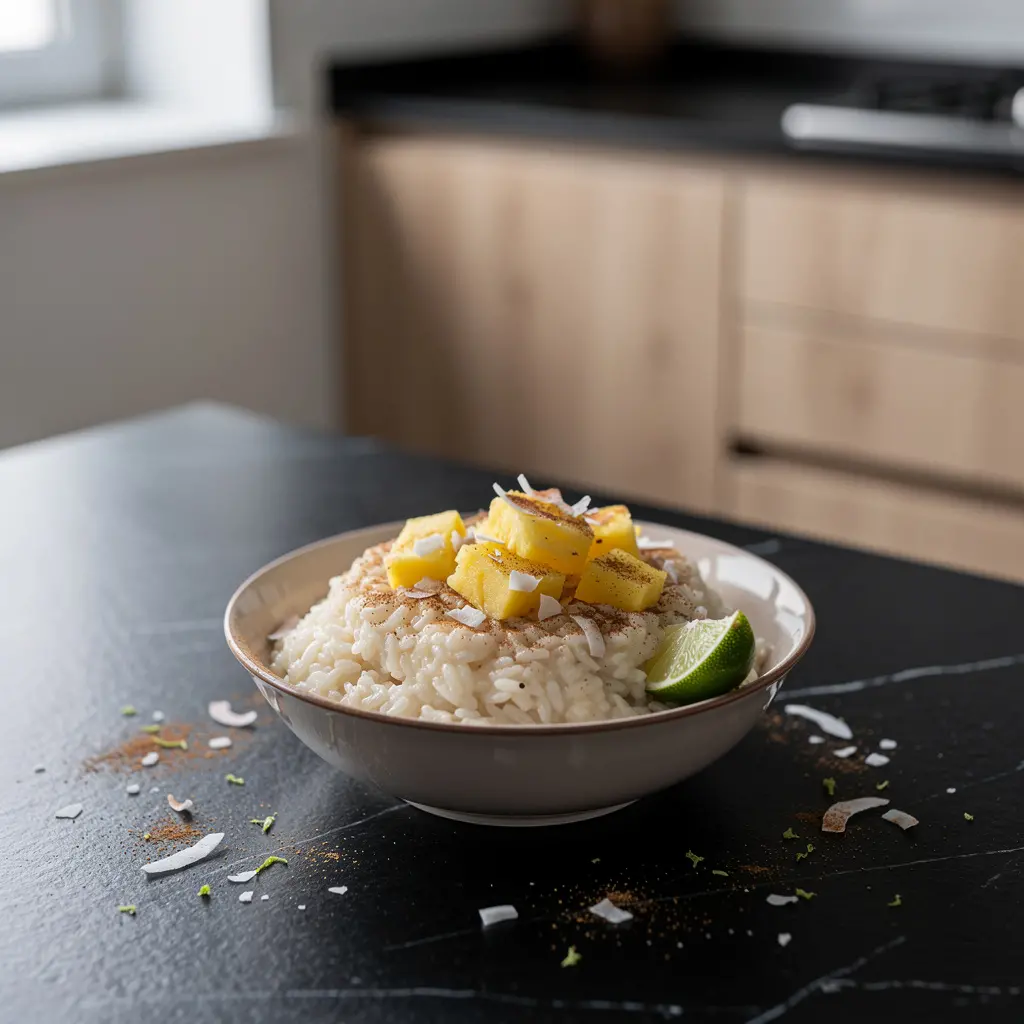 Arroz con coco y piña – sweet coconut rice with pineapple