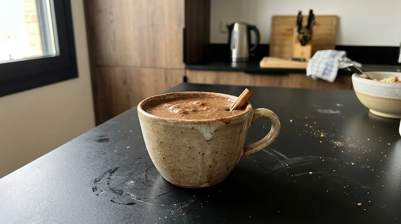 Atole de chocolate – thick chocolate-corn drink