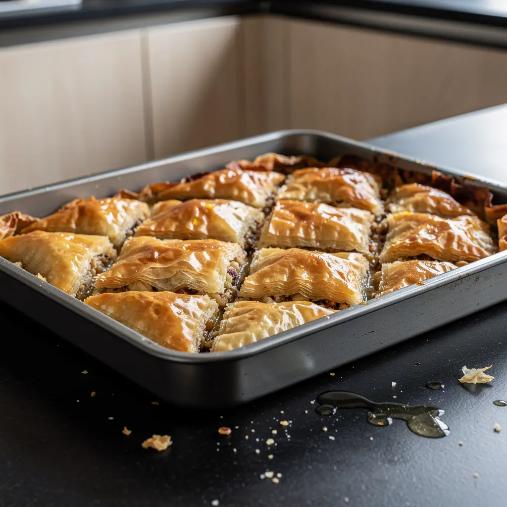 Baklava po grecku – ciasto filo z orzechami i miodem