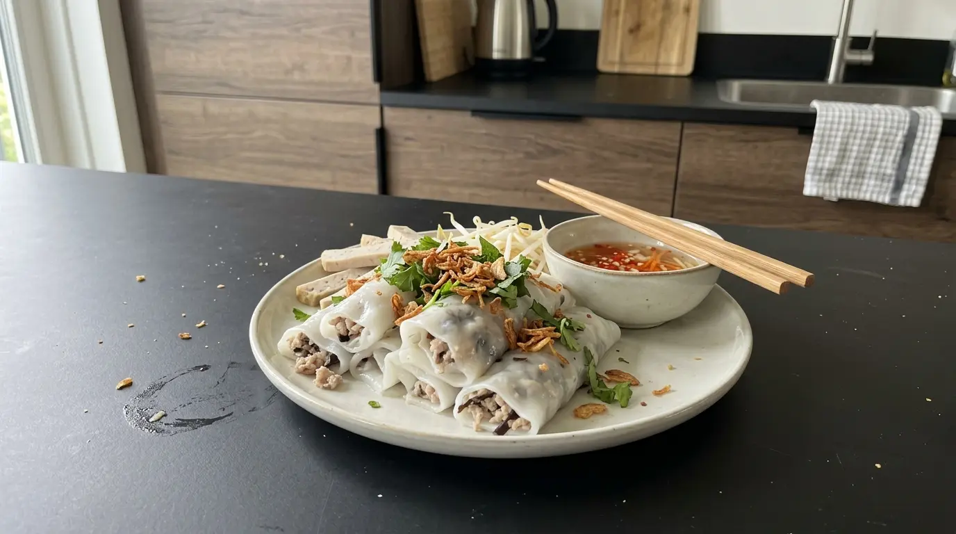 Banh cuon – delikatne roladki ryżowe z mięsem