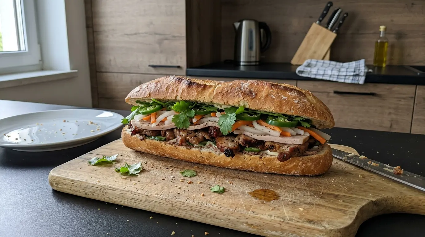 Banh mi thit – wietnamska kanapka z wieprzowiną