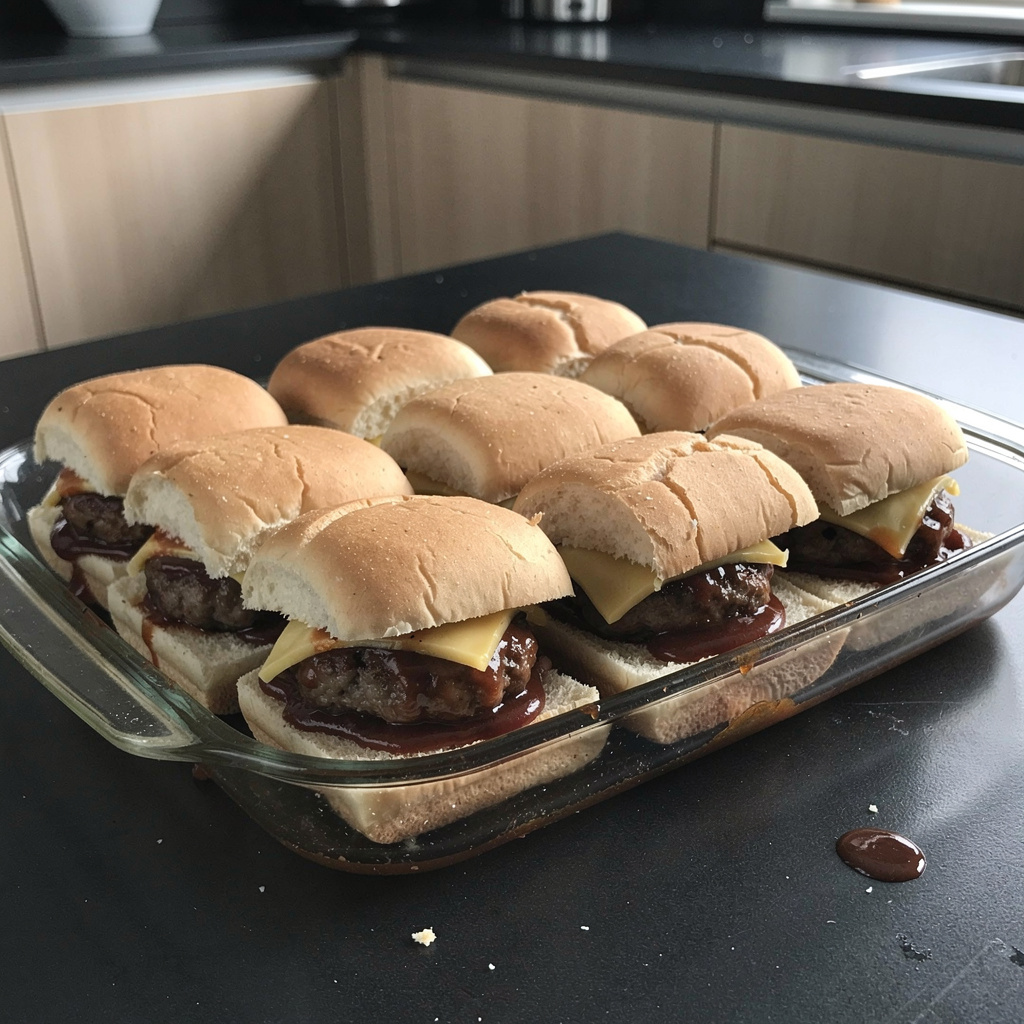 BBQ meatball sliders – mini bułeczki z klopsikami