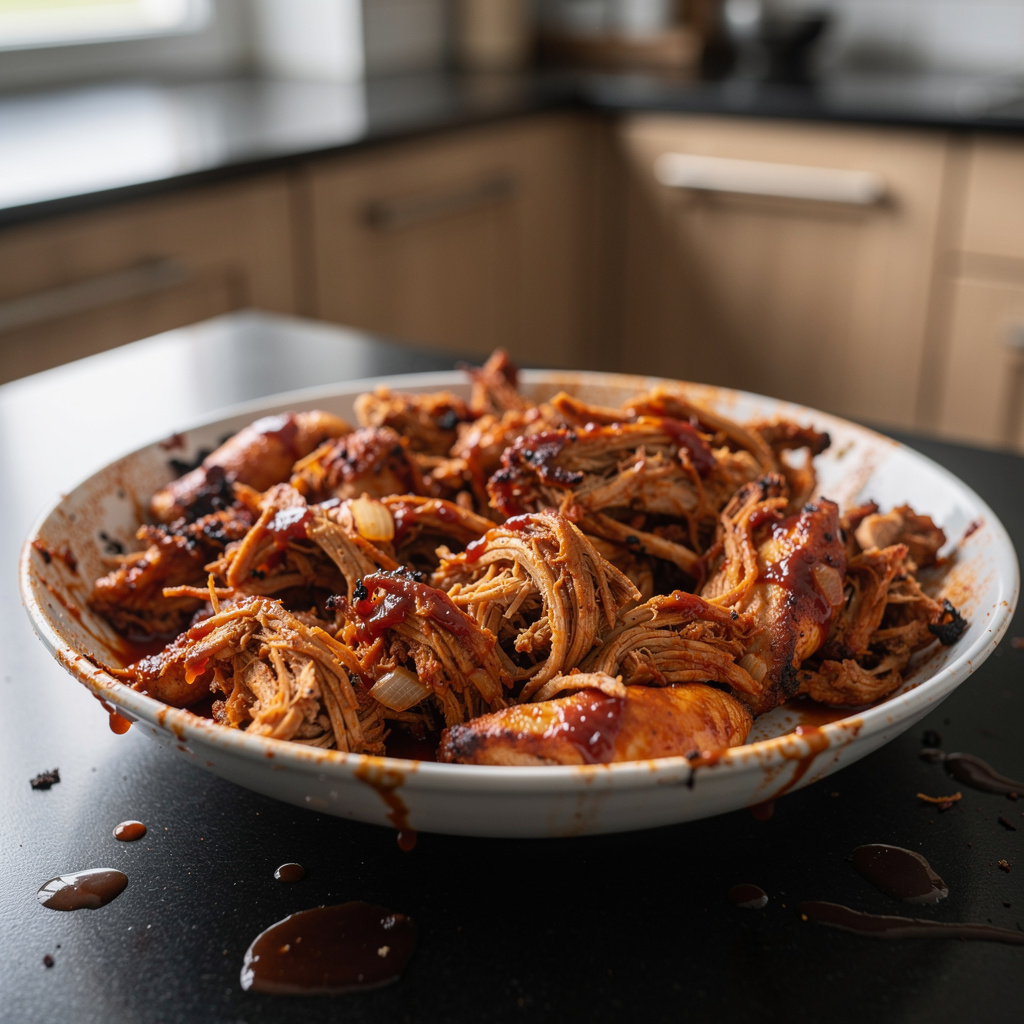 BBQ pulled chicken – szarpany kurczak w sosie barbecue