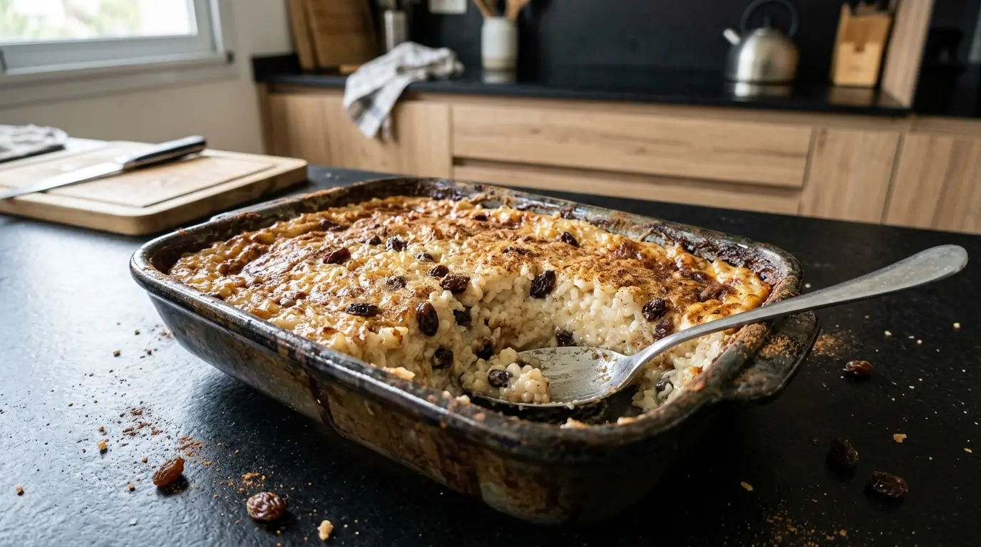 Budín de arroz – meksykański pudding ryżowy z rodzynkami