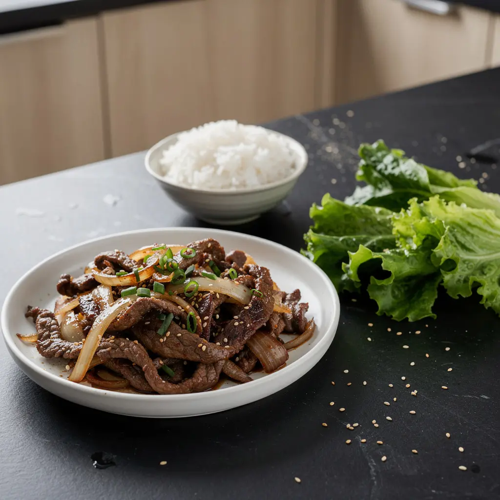 Bulgogi – marynowana wołowina z patelni