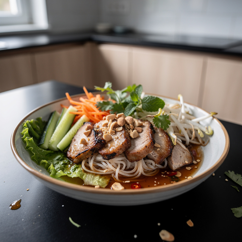 Bun thit nuong – rice noodles with grilled pork