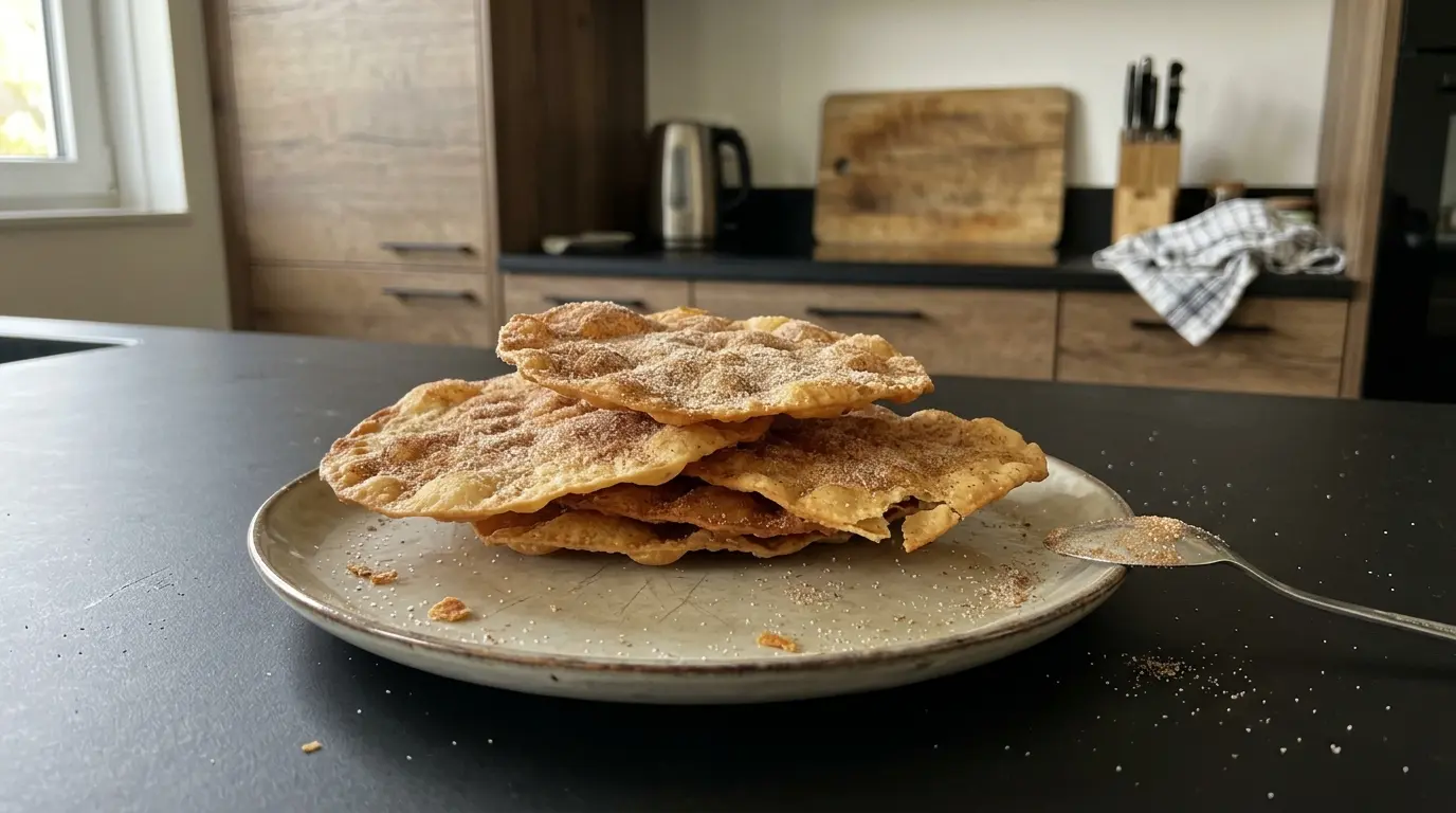Buñuelos – crispy Mexican fritters with sugar and cinnamon