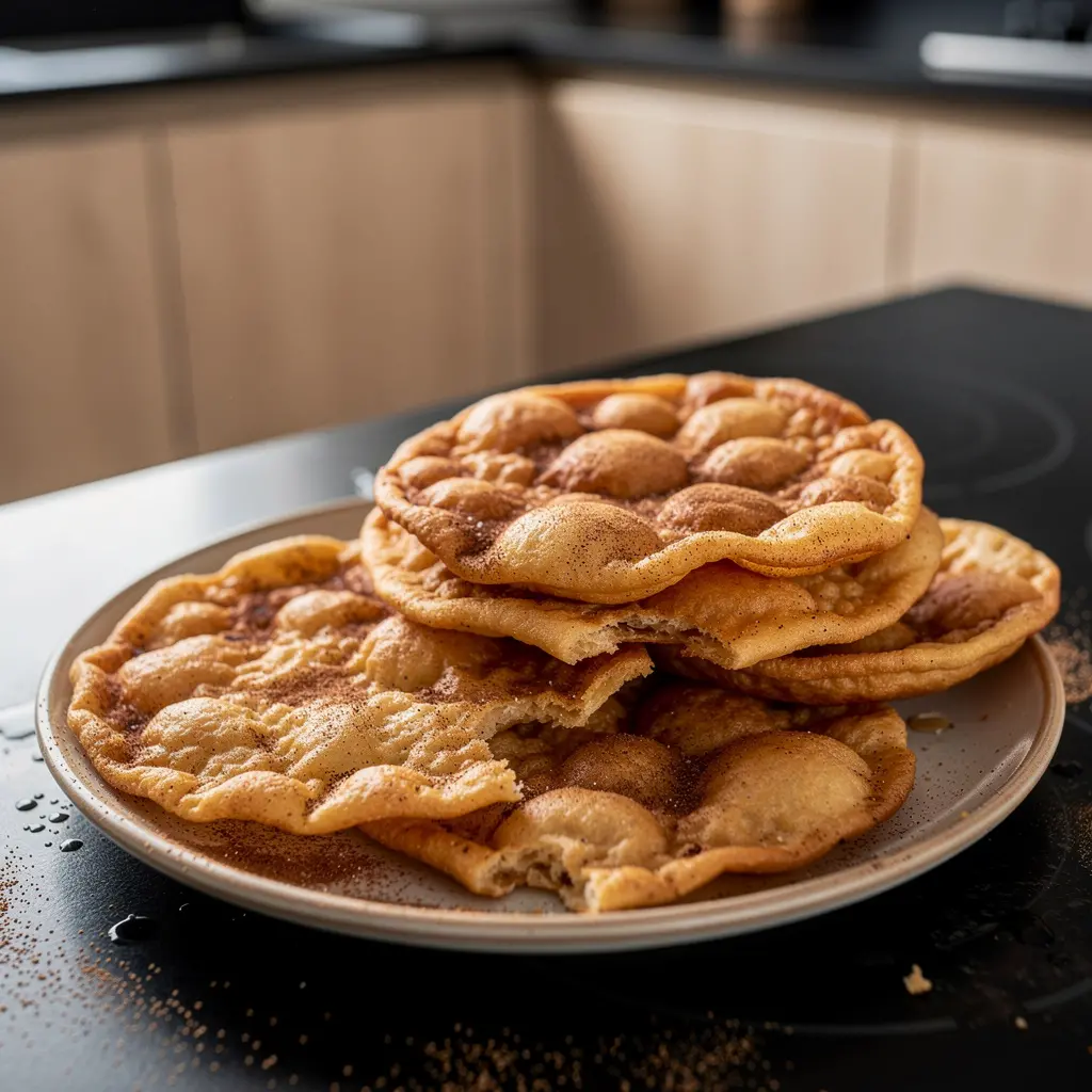 Buñuelos – chrupiące meksykańskie placuszki z cukrem i cynamonem