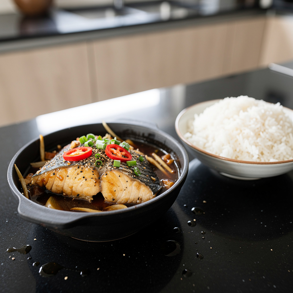 Ca kho to – caramelised fish braised in a clay pot