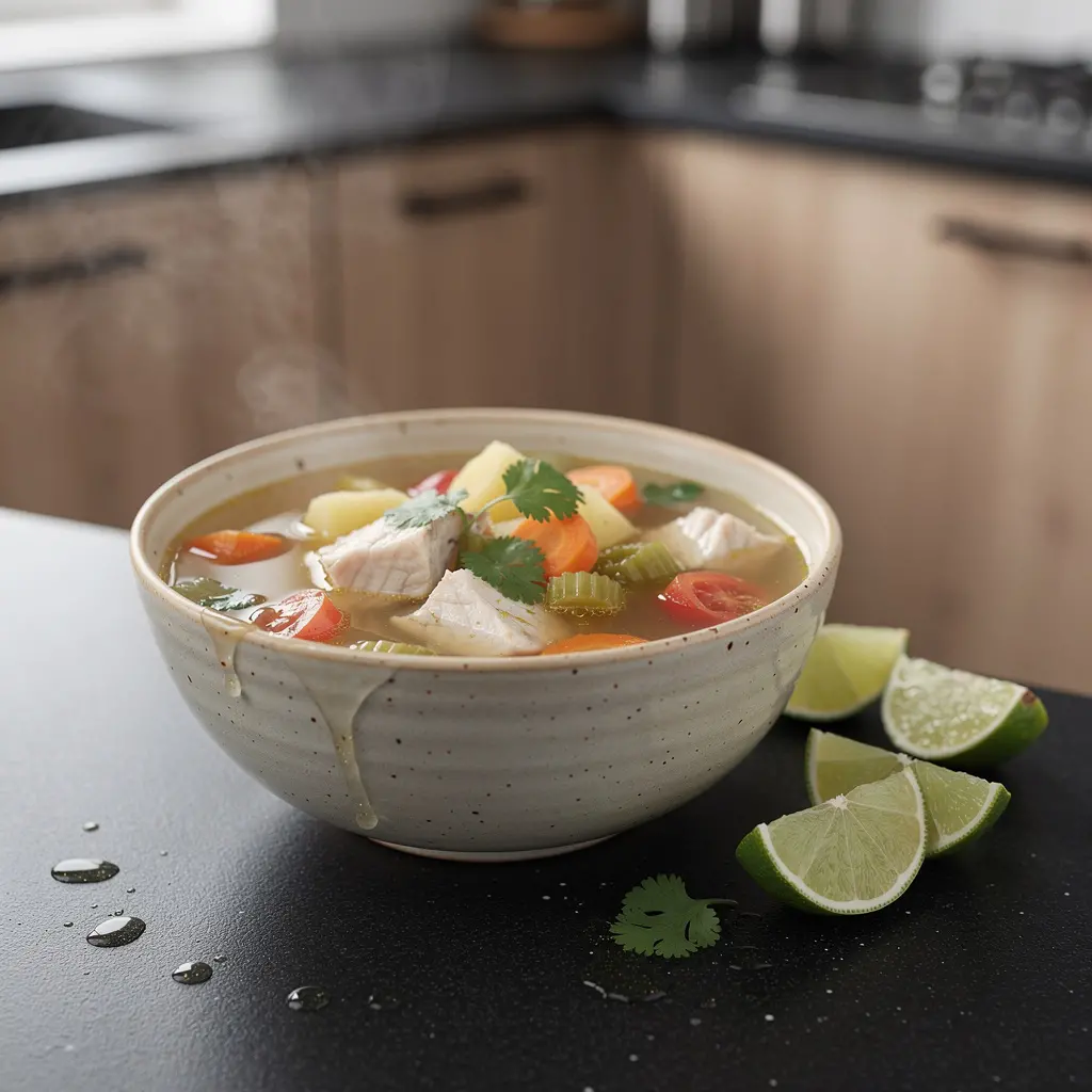 Caldo de pescado – lekka zupa rybna po meksykańsku