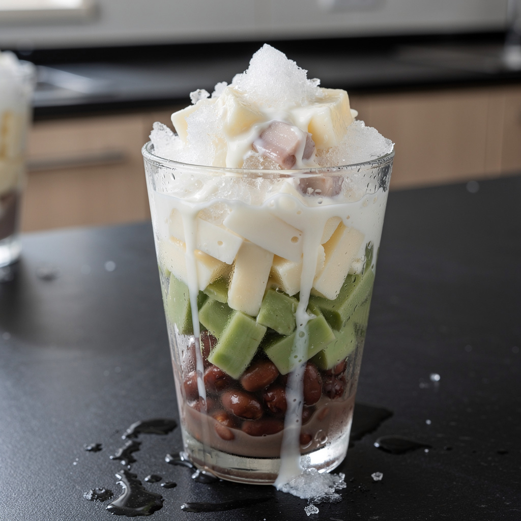 Che ba mau – wietnamski deser trójkolorowy