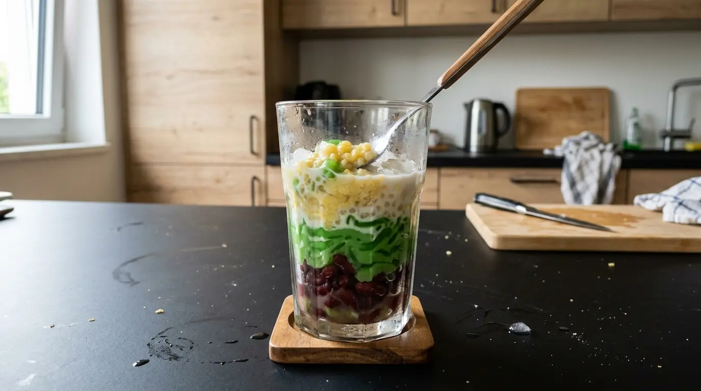 Che ba mau – wietnamski deser trójkolorowy