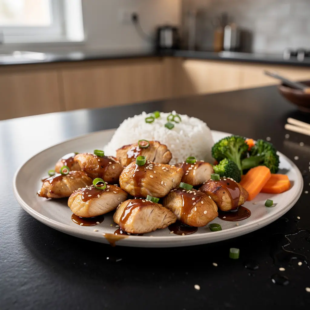 Chinese Honey Garlic Sesame Chicken