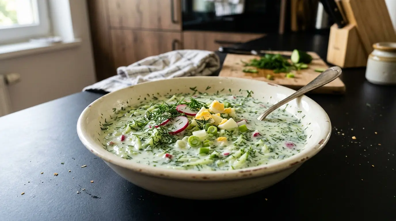 Chłodnik ogórkowo-koperkowy na jogurcie