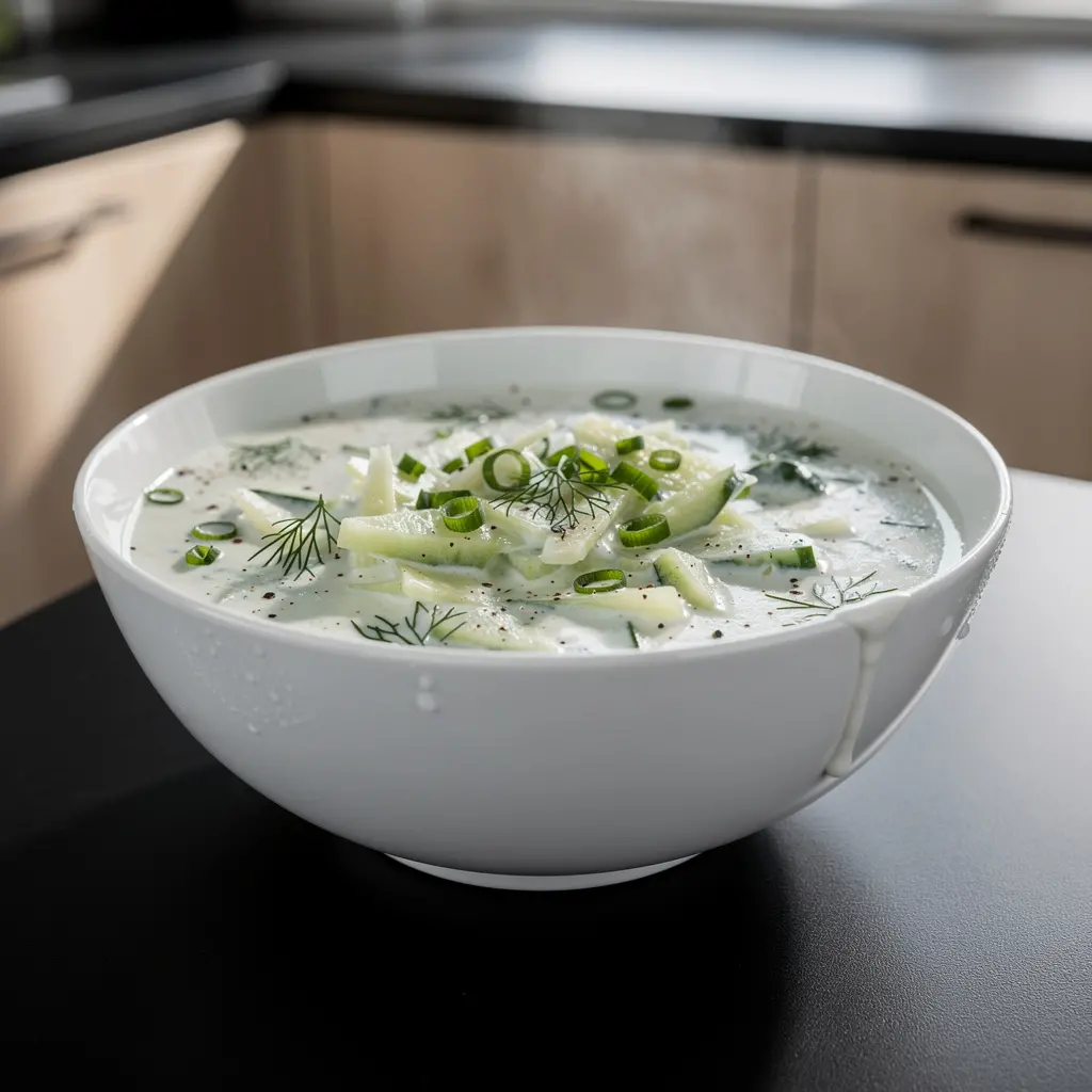 Chłodnik ogórkowo-koperkowy na jogurcie