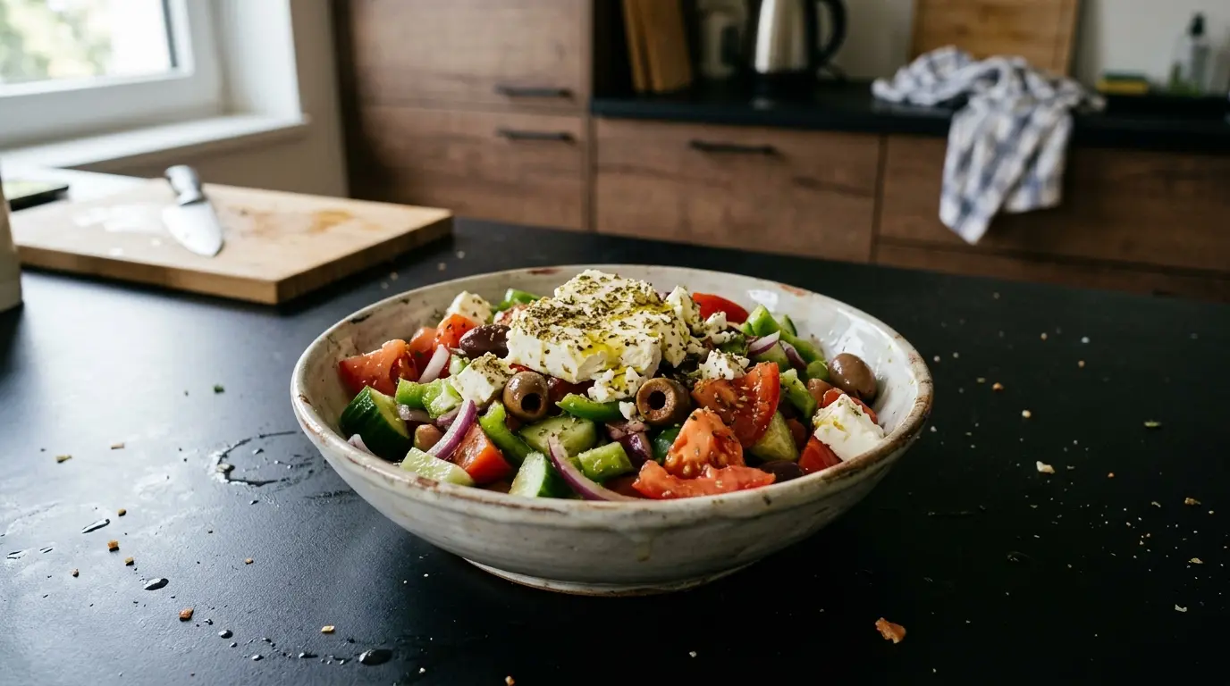 Choriatiki – classic Greek village salad