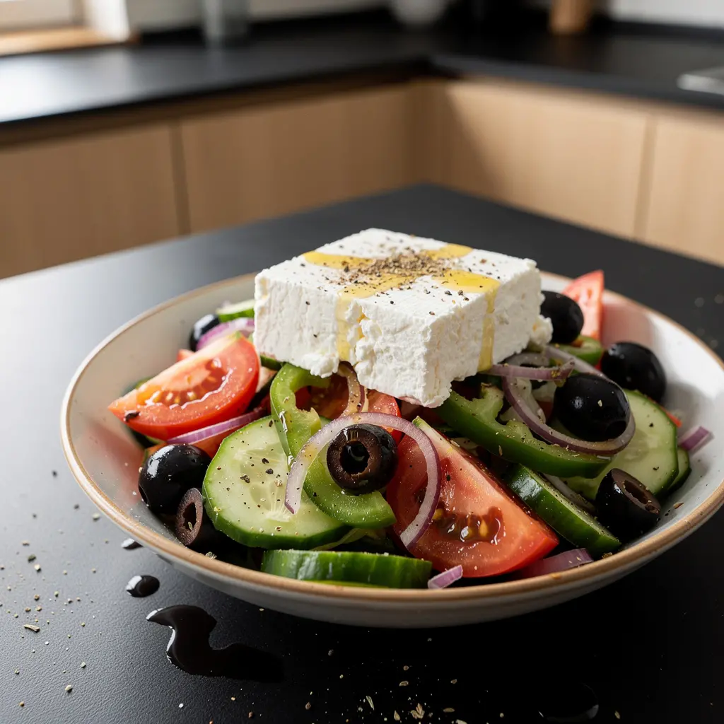 Choriatiki – klasyczna grecka sałatka wiejska