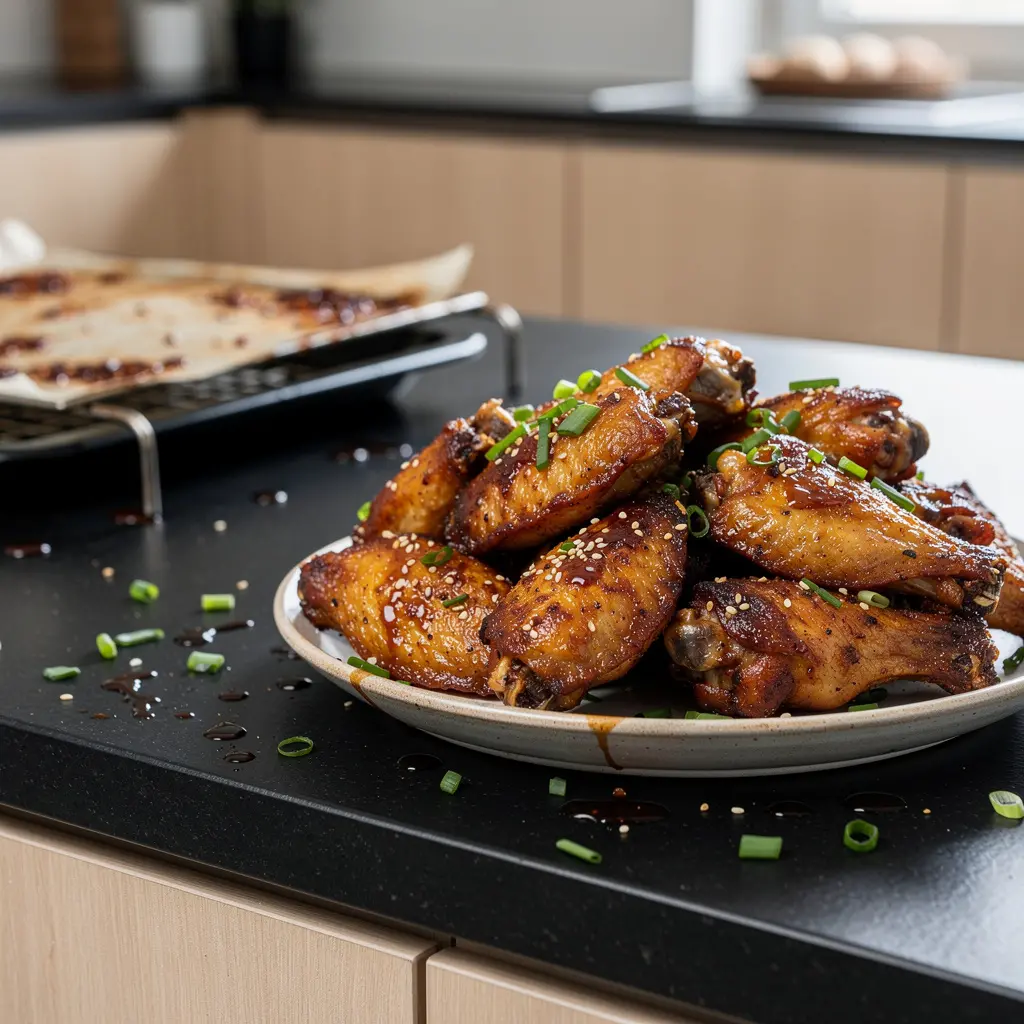 Chrupiące skrzydełka kurczaka w pięciu smakach po chińsku