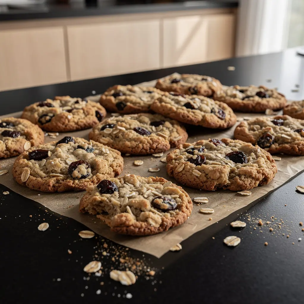 Ciasteczka owsiane z rodzynkami po amerykańsku