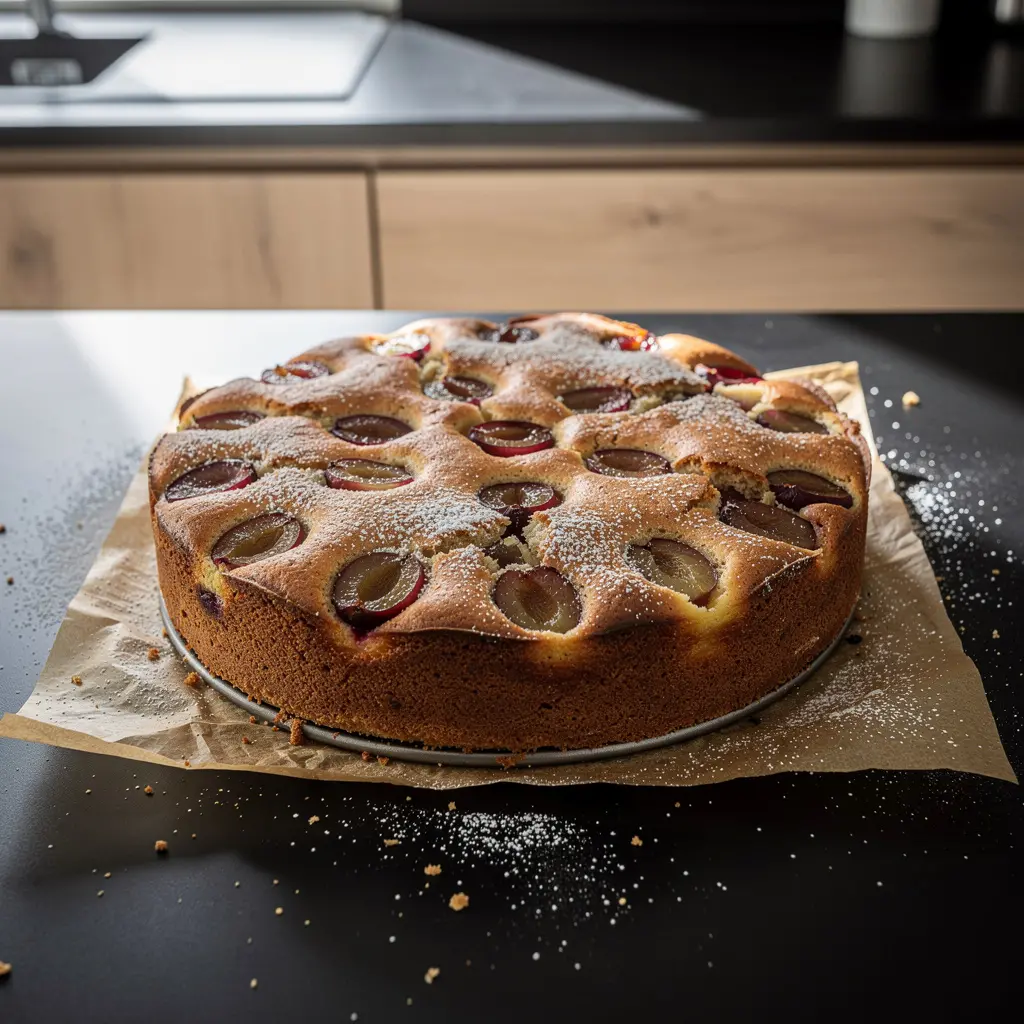 Ciasto jogurtowe z oliwą i winogronami po włosku