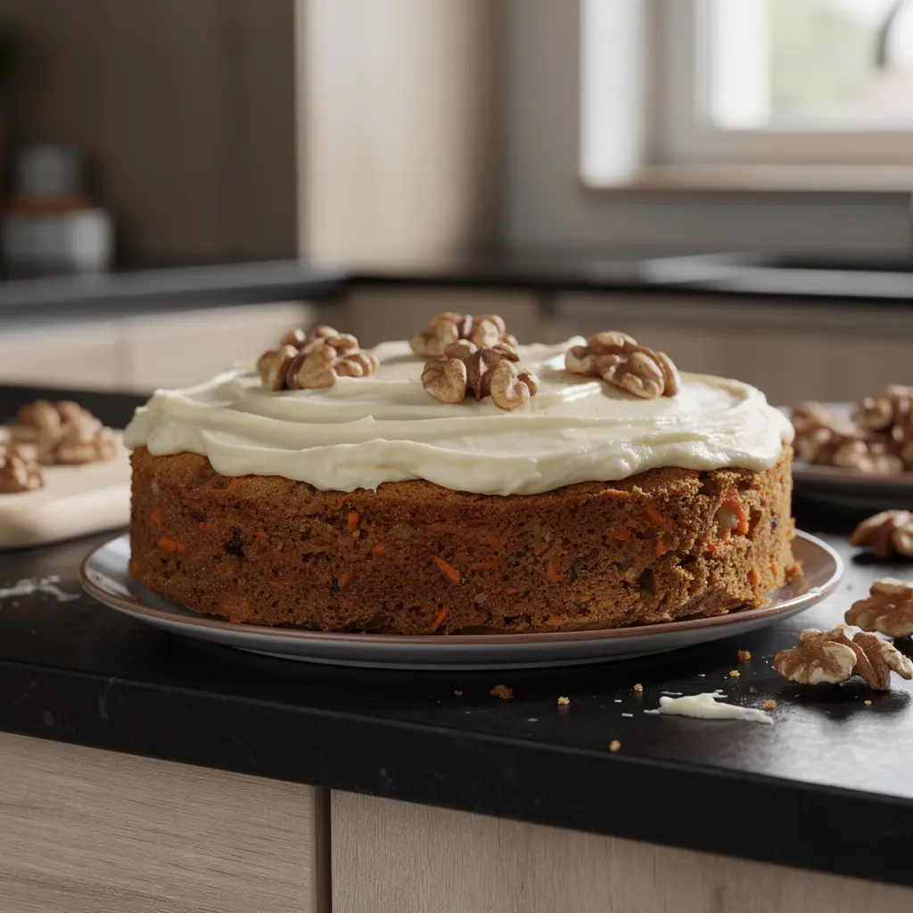 Ciasto marchewkowe z orzechami i cynamonem