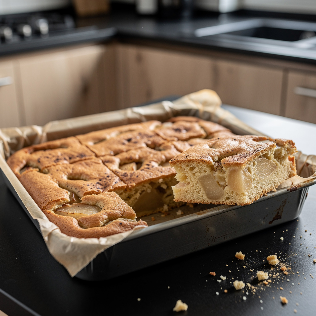 Ciasto ucierane z gruszkami i cynamonem