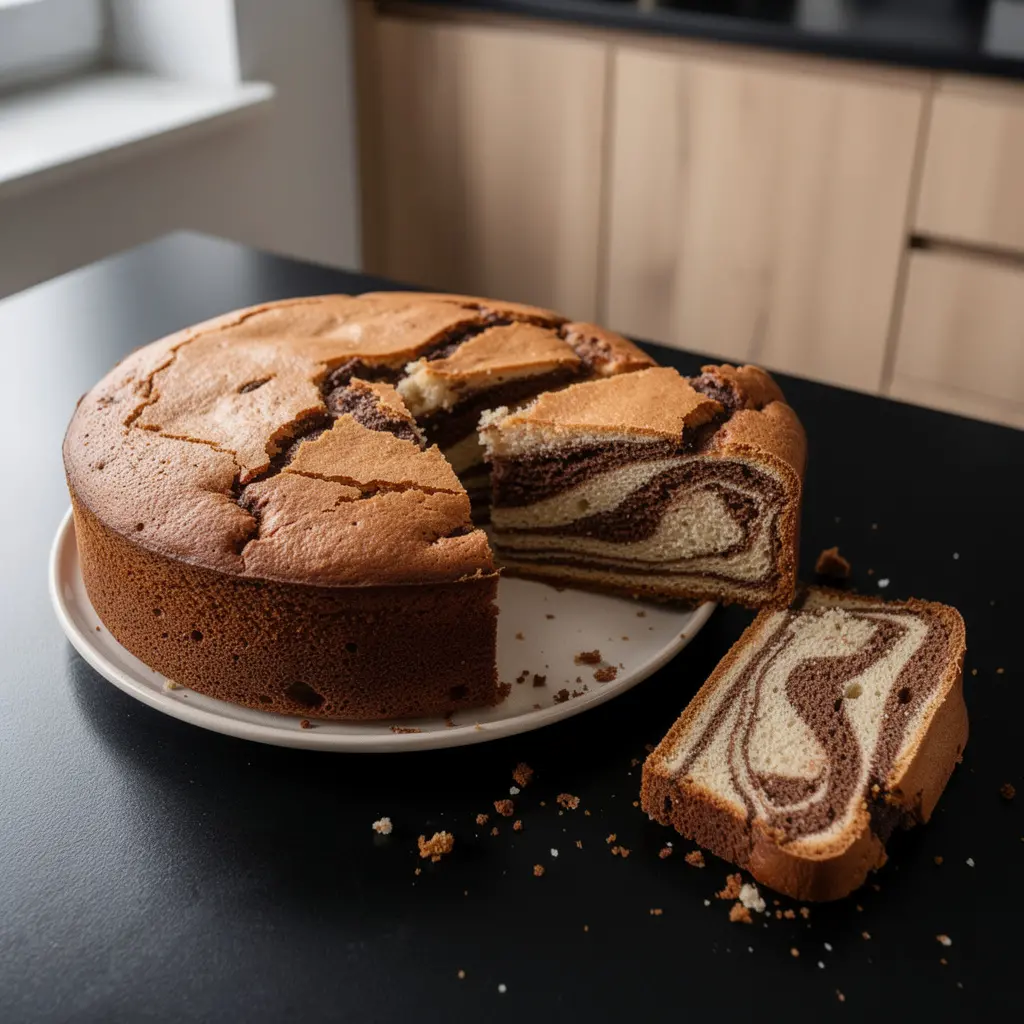 Ciasto zebra waniliowo-kakaowe