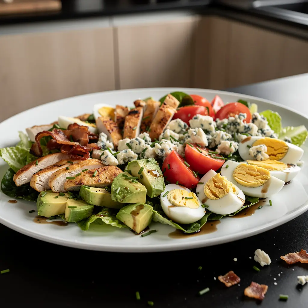 Cobb salad – kolorowa sałatka z kurczakiem i awokado