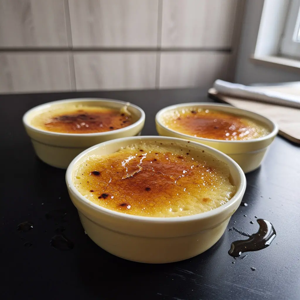 Crema catalana – Spanish dessert with caramelized sugar