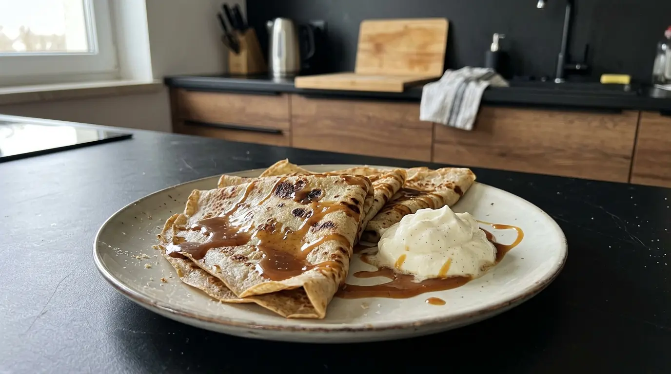 Crêpes bretońskie na słodko z solonym karmelem
