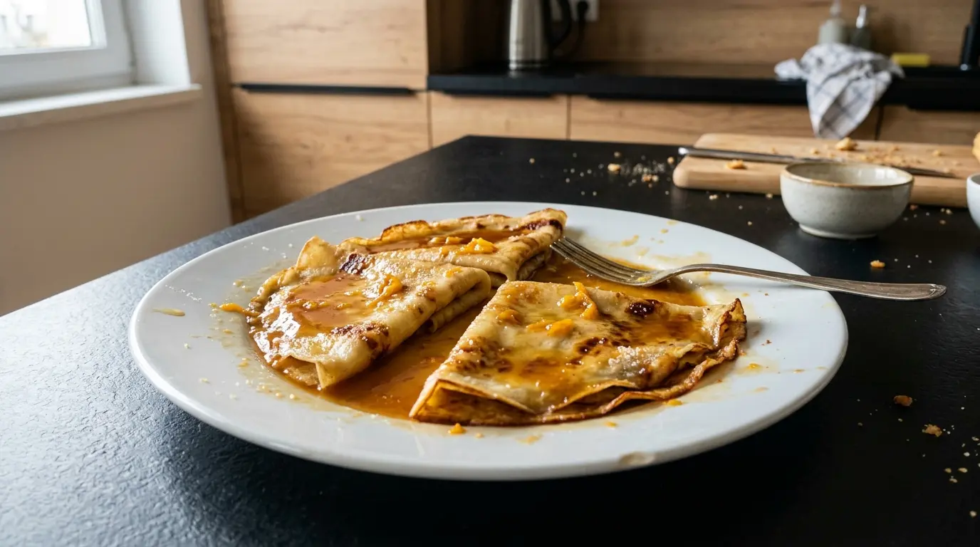 Crêpes suzette – naleśniki w sosie pomarańczowym