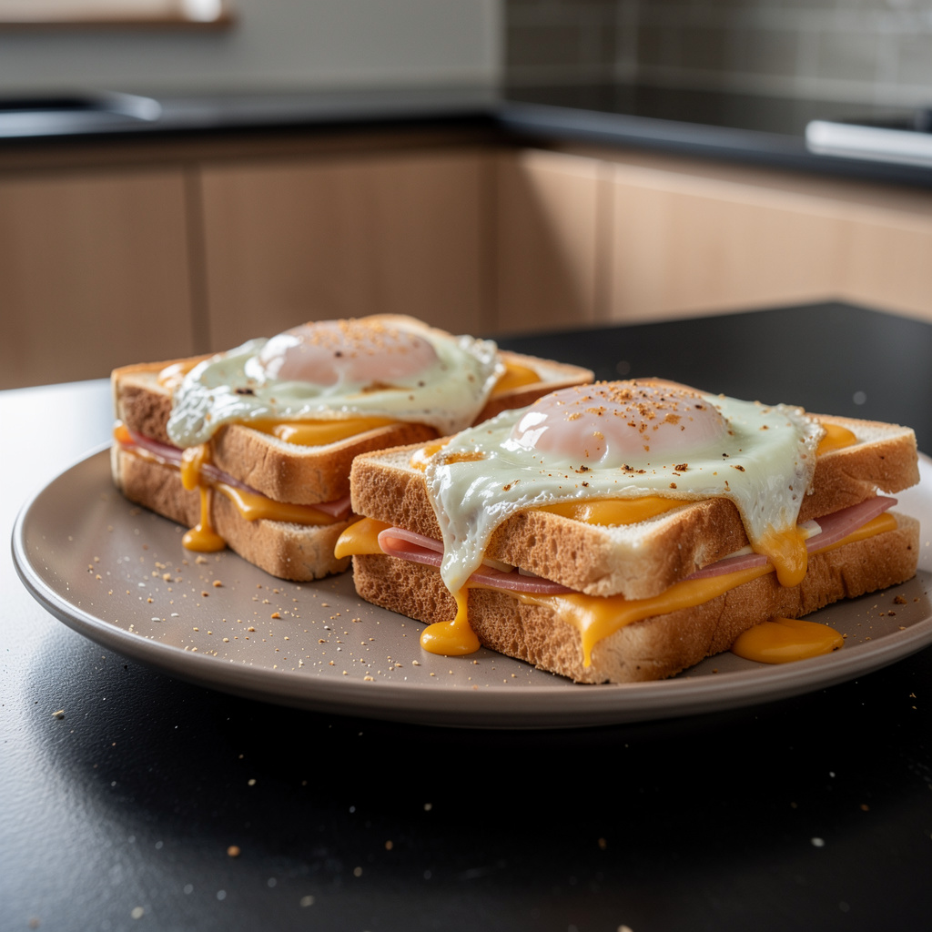 Croque madame – zapiekana kanapka z jajkiem