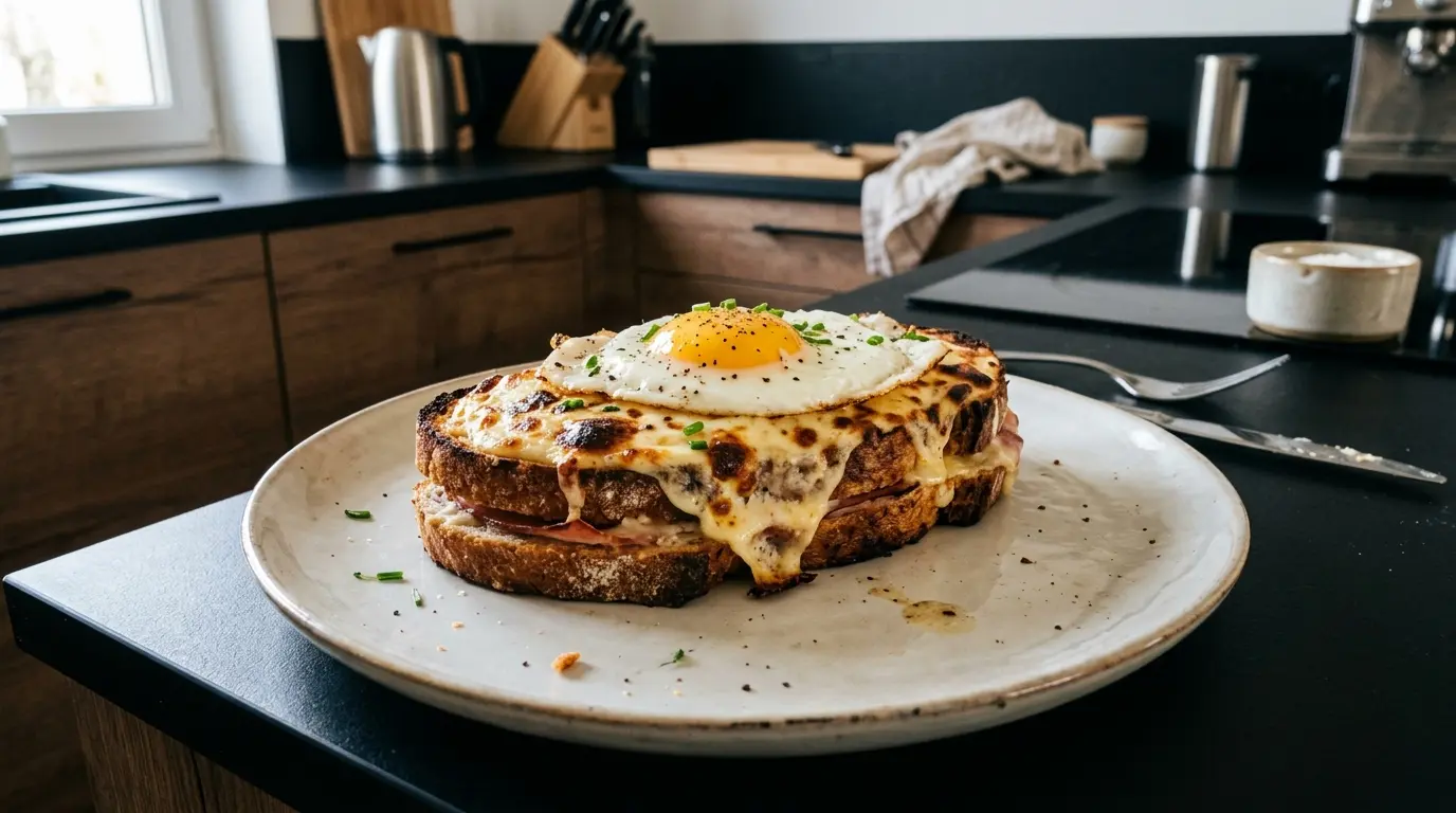 Croque madame – sándwich gratinado con huevo