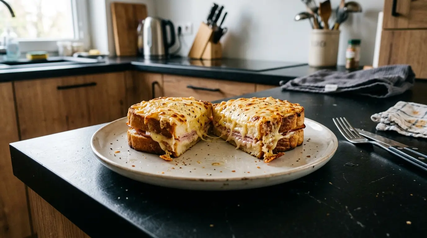 Croque monsieur – sándwich francés gratinado