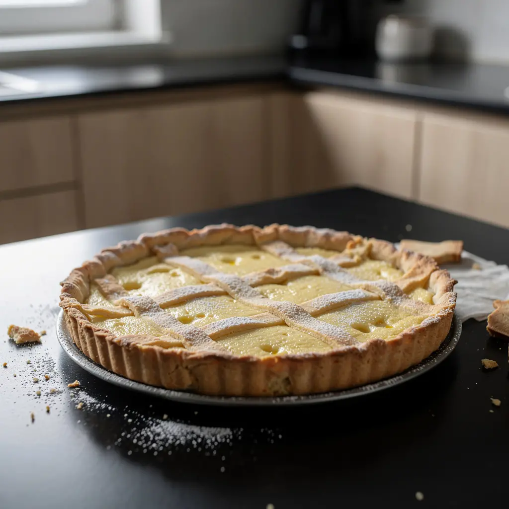 Crostata z ricottą i cytryną