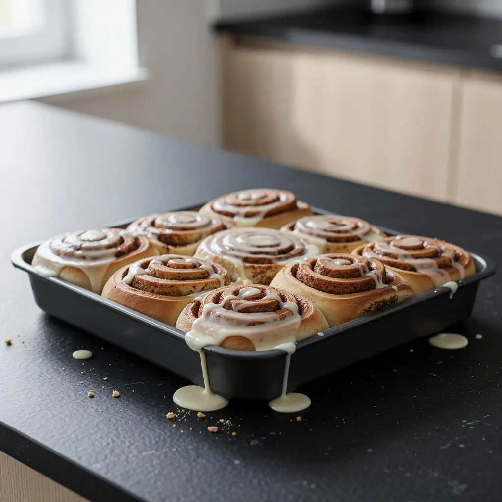 American-Style Cinnamon Rolls with Icing