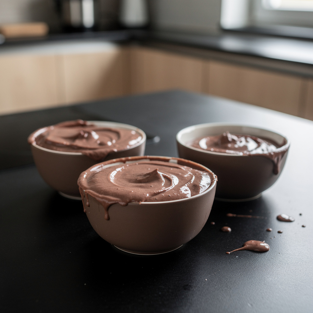 Homemade American-Style Chocolate Pudding from Milk
