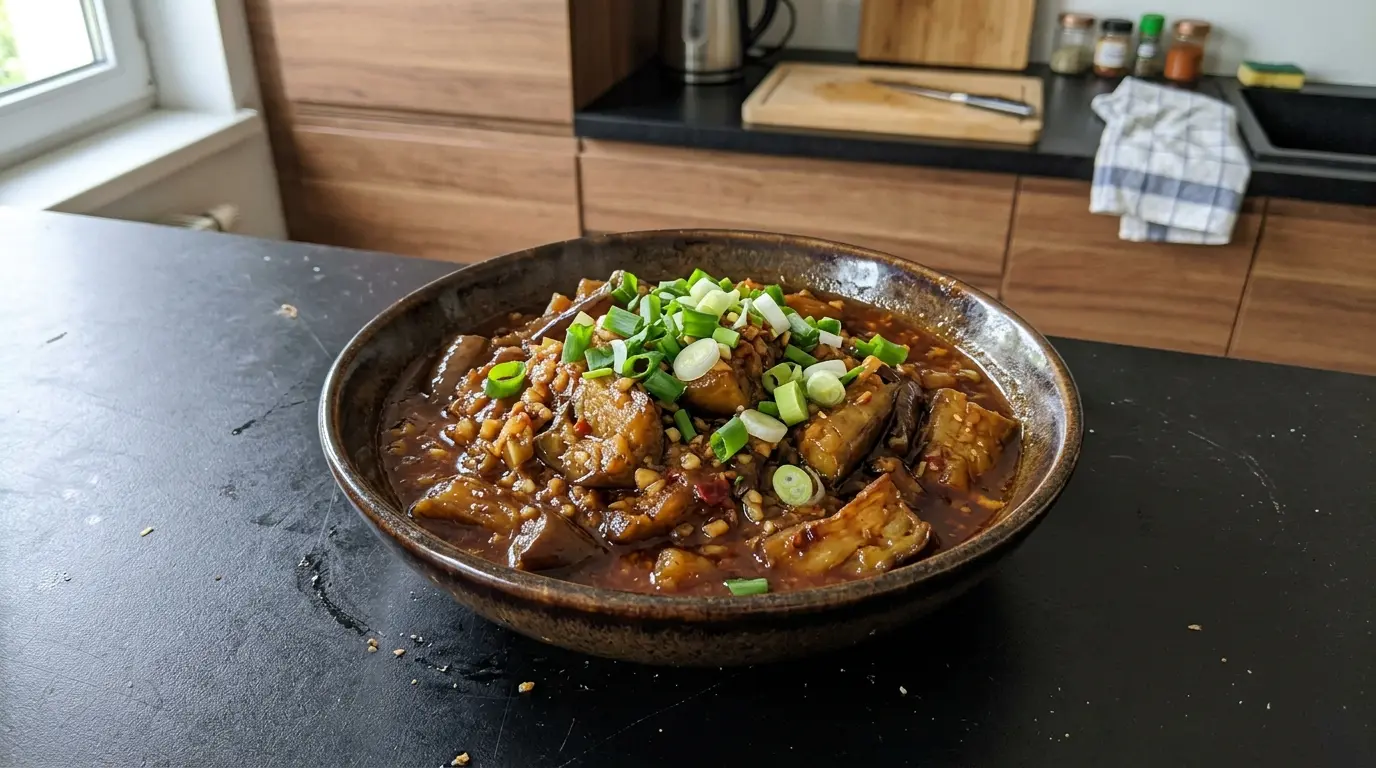 Geschmorte Auberginen in Knoblauchsauce nach Sichuan-Art