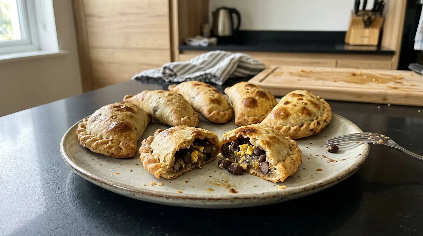 Empanadas de frijol y queso – pieczone pierożki z fasolą i serem