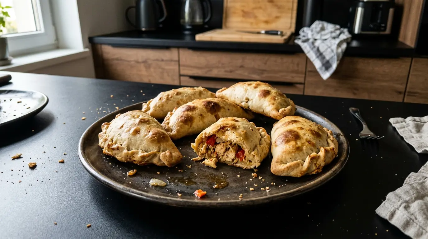 Empanadas de pollo – pieczone pierożki z kurczakiem i papryką