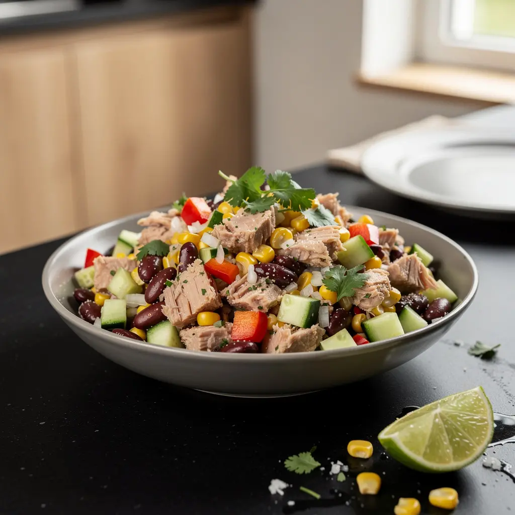 Ensalada de atún – meksykańska sałatka z tuńczykiem i fasolą