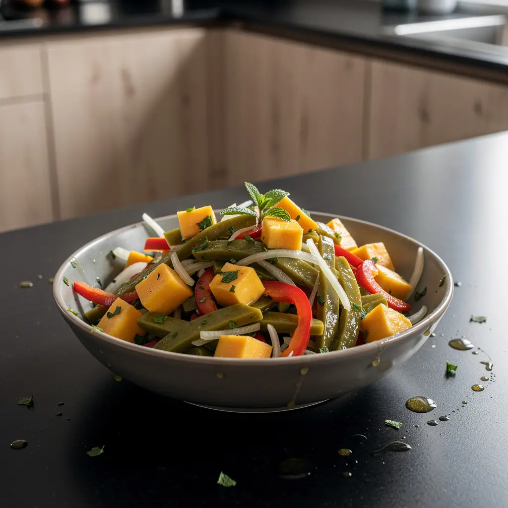Ensalada de nopales à la papaye et au citron vert
