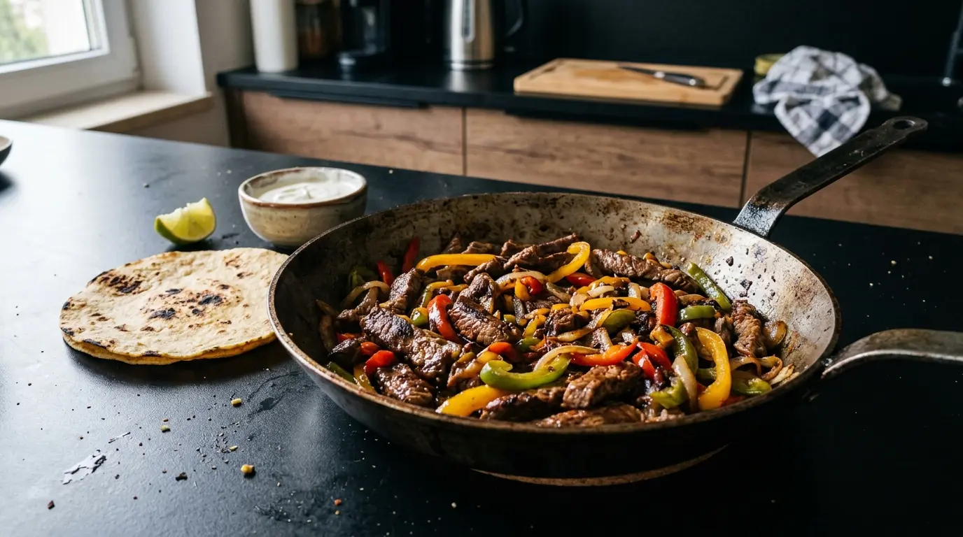 Beef Fajitas with Peppers