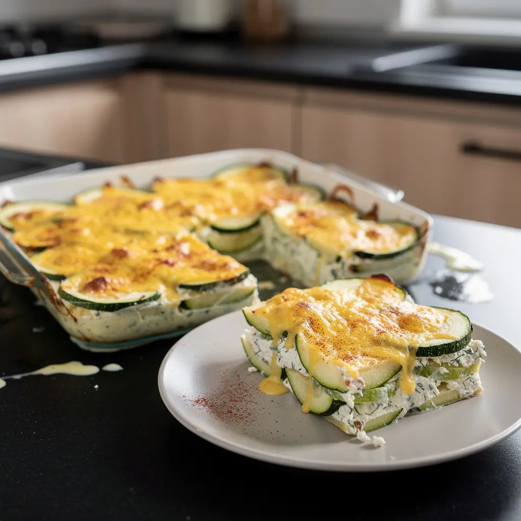 Fırında yoğurtlu kabak – calabacín al horno con yogur y queso