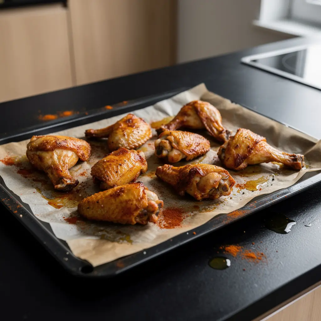 Fırında yoğurtlu tavuk kanat – pieczone skrzydełka z jogurtem i papryką