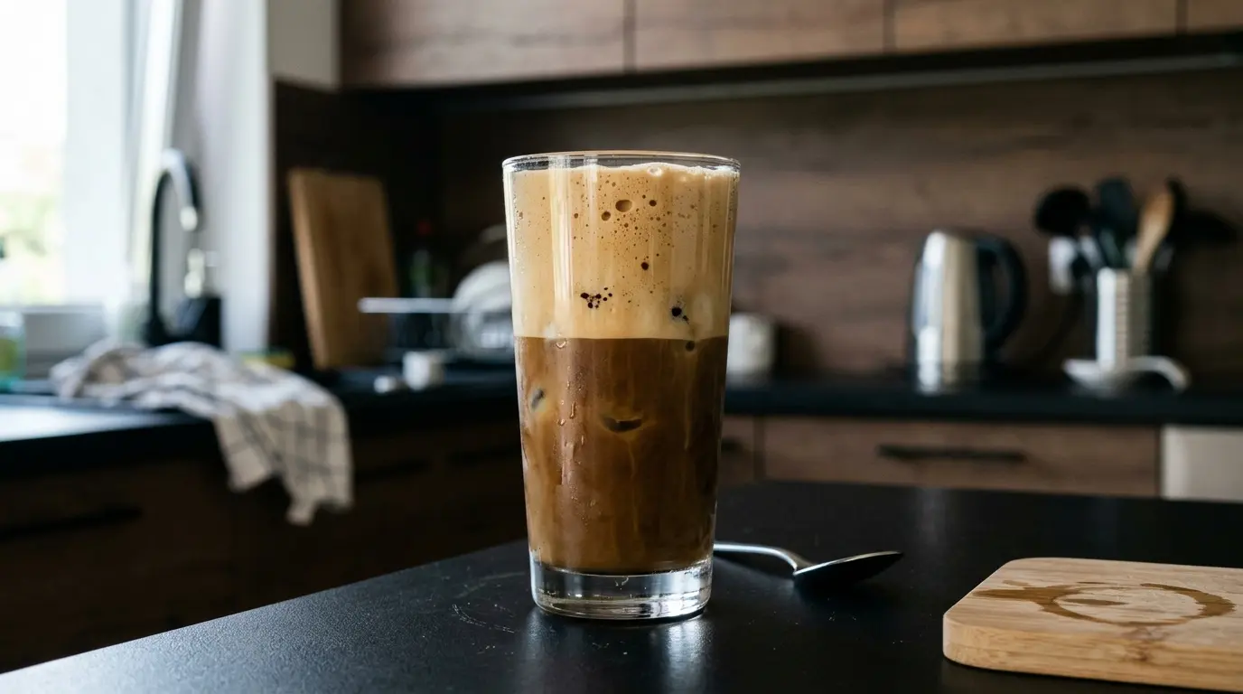 Frappe po grecku – mrożona kawa rozpuszczalna z pianką