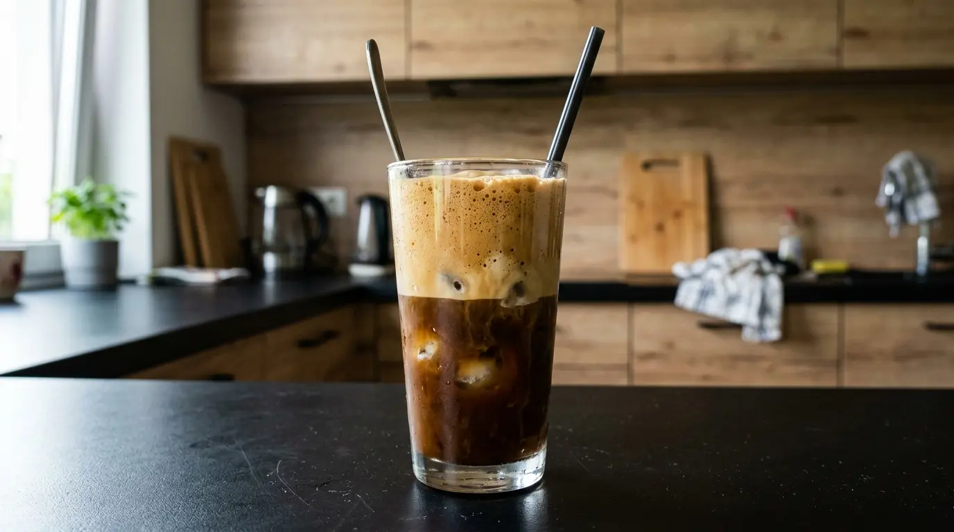 Frappe po grecku – mrożona kawa rozpuszczalna z pianką