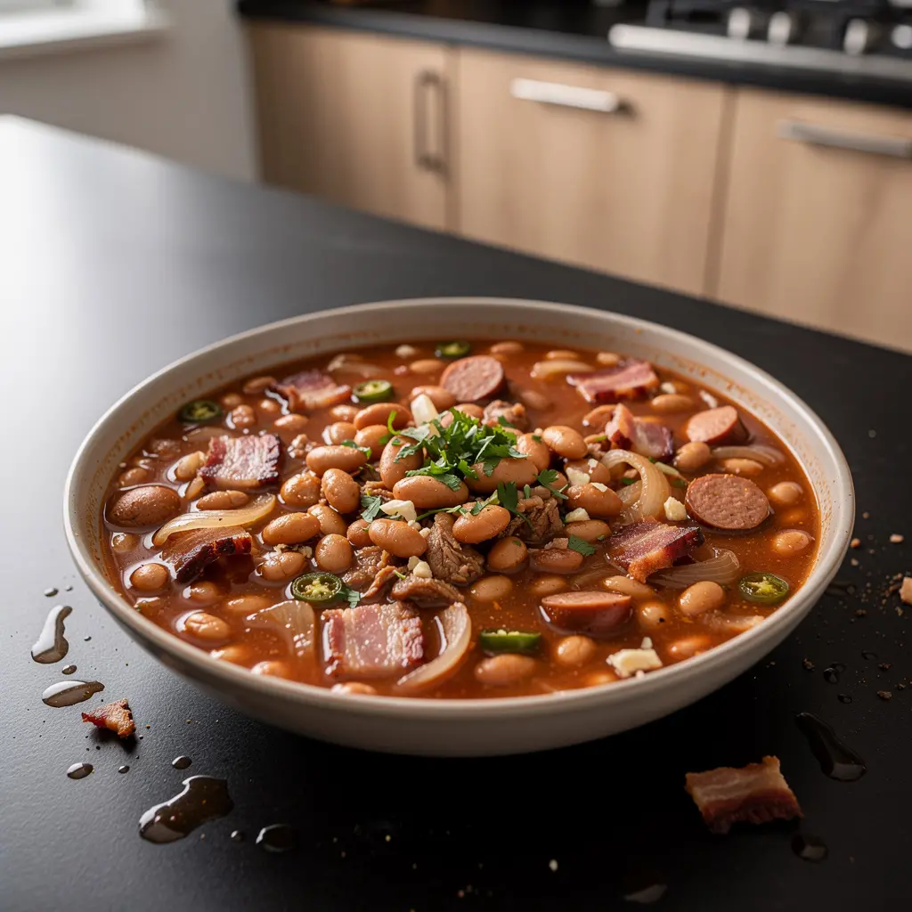 Frijoles charros – mexikanische Cowboy-Bohnen mit Speck